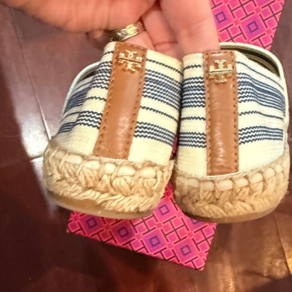 Tory Burch Awning Ivory Espadrille Flats - Picture 3 of 5